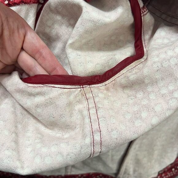 St. John sport Red and White pearl Studded Jacket abstract large - Picture 13 of 13